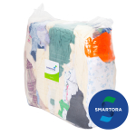 Mixed Light Coloured Cotton Wipers  - (10kg) -  Metal Detected