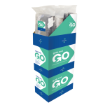 Smartora Go Coloured Towel Wipers Display Case 4pk