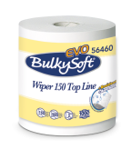 Bulkysoft 56460 White Wiper Roll EVO150  500 Sheets 3ply