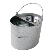 101474 Galvanised Mop Bucket & Wringer 11ltr