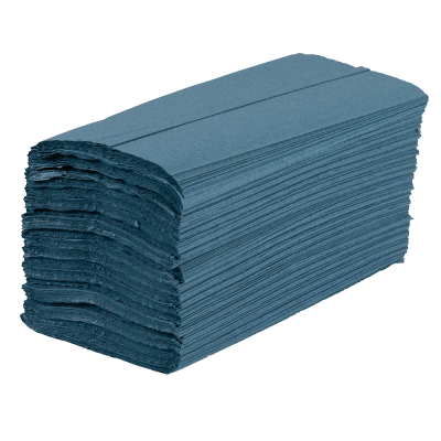 Blue C-Fold Hand Towels 1ply