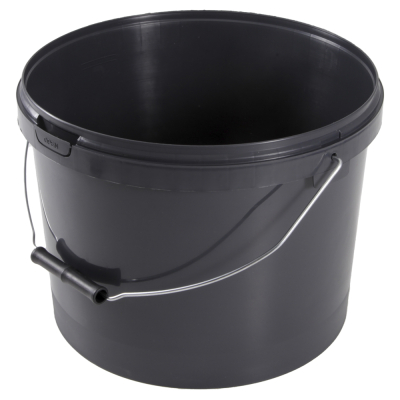 10ltr Grey 100% Recycled PP Tamper Evident Bucket with Metal Handle