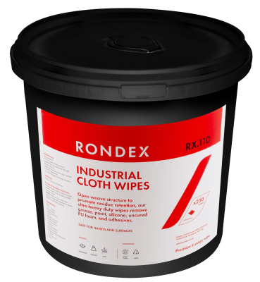 Rondex RX.110 Industrial Cloth Wipes - 250 Sheets