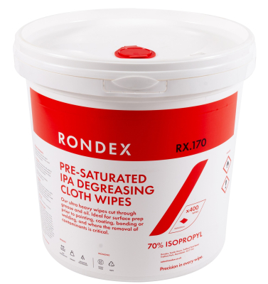 Rondex RX.170 Pre-Saturated Cloth Wipes - 400 Sheet