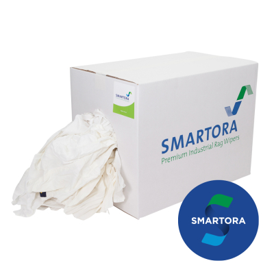 Mixed White Cotton Wipers  - (10kg)