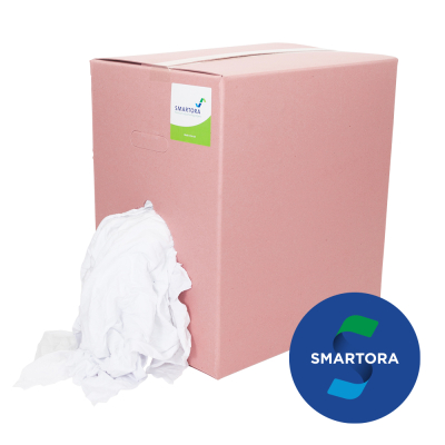 White Cotton Sheeting Wipers  - (12.5kg)