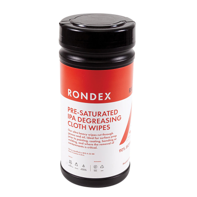 Rondex RX.190 Pre-Saturated Cloth Wipes - 100 Sheet